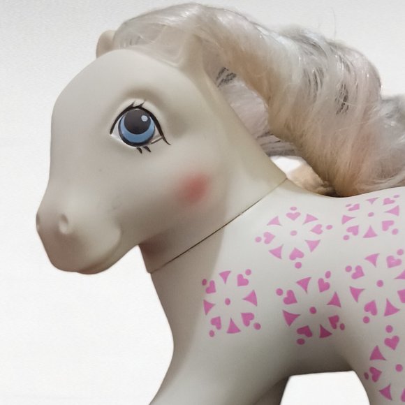 Vintage 1987 Hasbro Sundance My Little Pony white Flower Plastic Figurine Pony - Picture 7 of 9